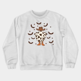 Ghost Cowboy Halloween Crewneck Sweatshirt